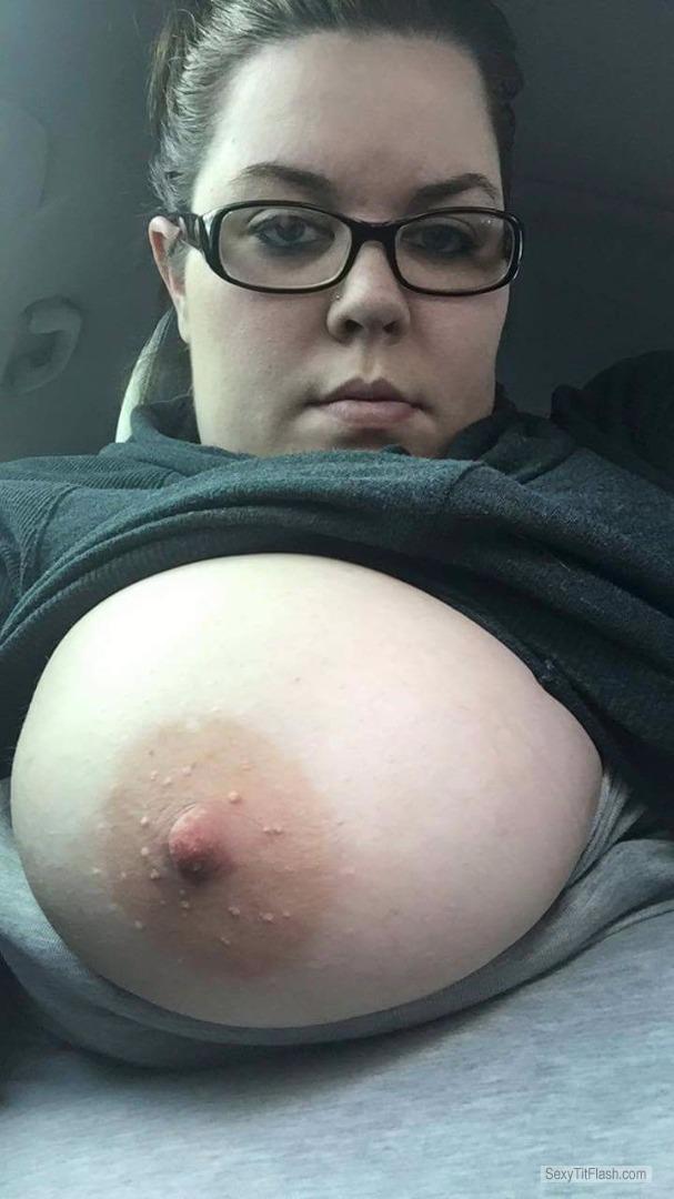 Tit Flash: My Very Big Tits - Topless Boooom from United States
